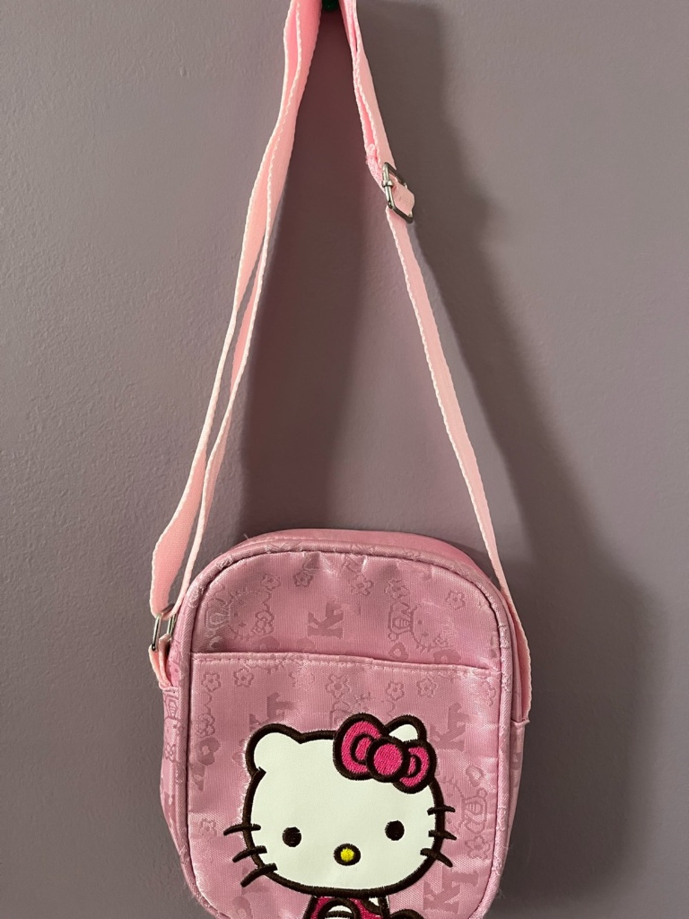 Hello Kitty Pink Crossbody Bag with Bow Detail
